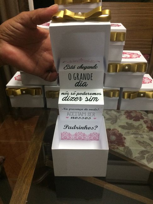 Meus convites para os padrinhos !! - 2