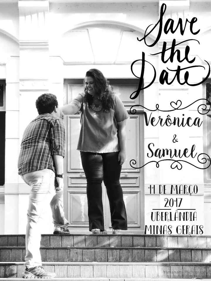 Meu Save the Date. 