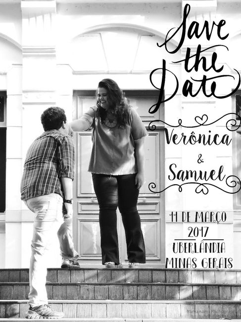 Meu Save the Date. 