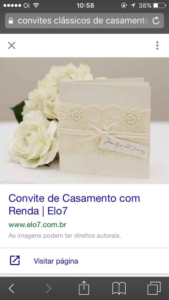 Meu convite de casamento - 1