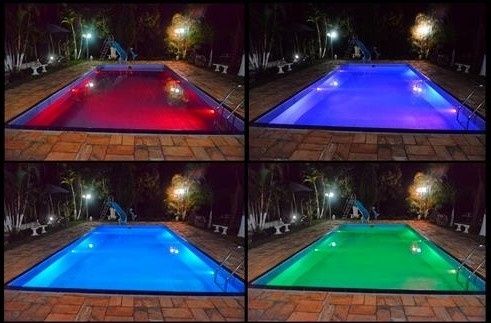 4 tipo de iluminação para a piscina
