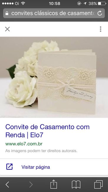 Meu convite de casamento - 1