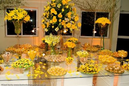 Decoração de Casamento Amarela