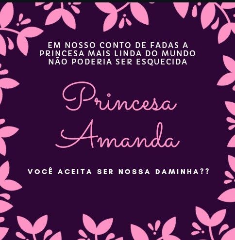 Convites das daminhas. - 1