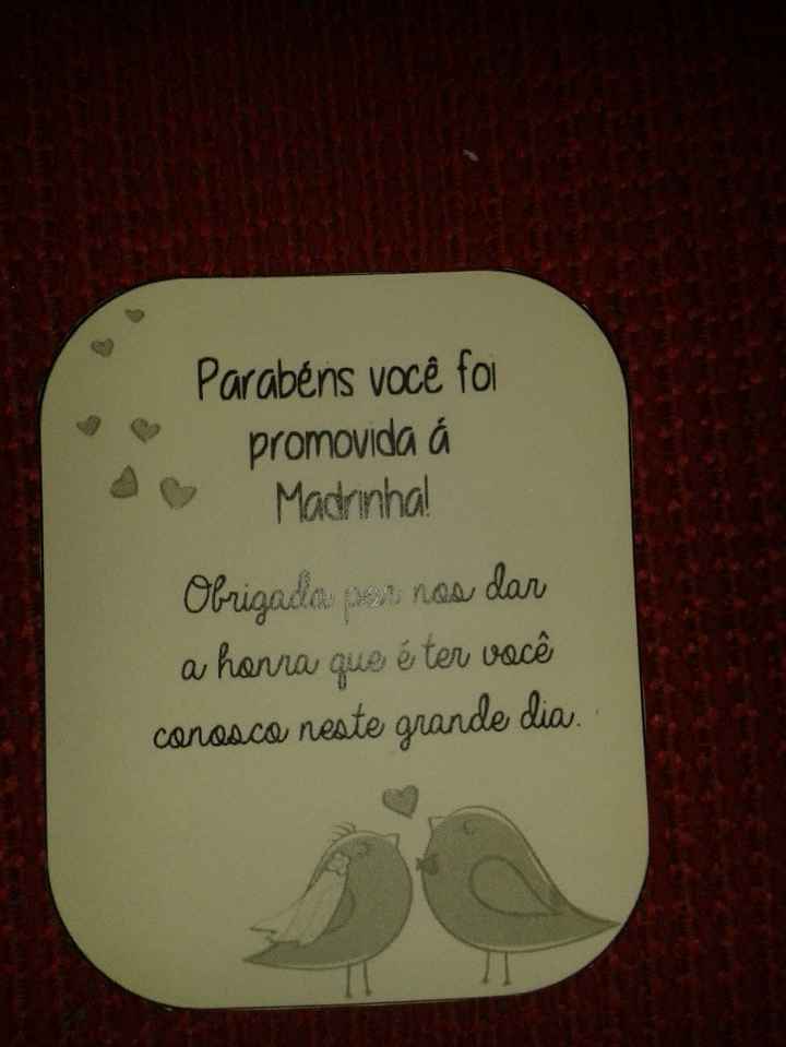 Promovida a madrinha