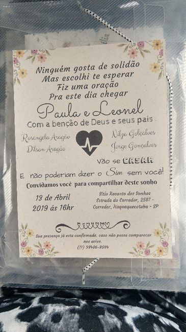 Meus convites!  Eu que fiz! Vem ver - 2