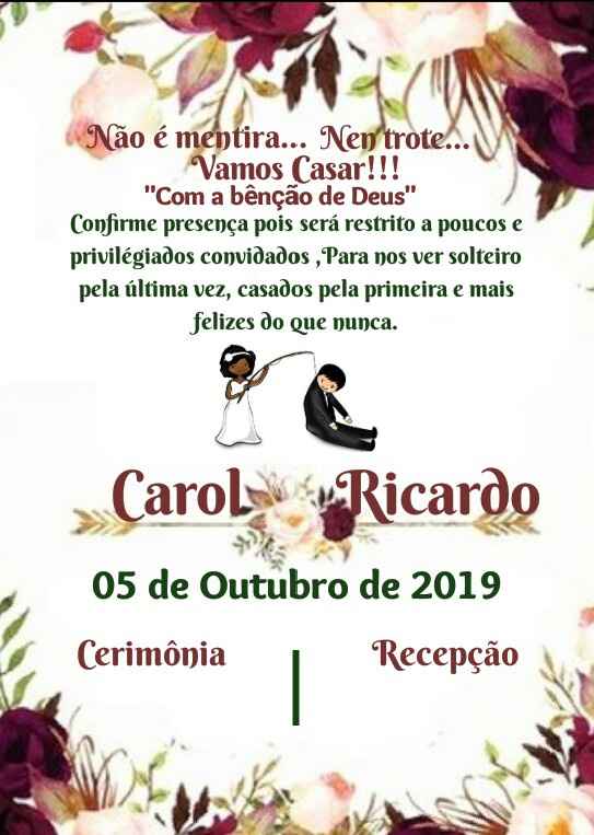 7. O fornecedor dos meus convites será ____ - 1