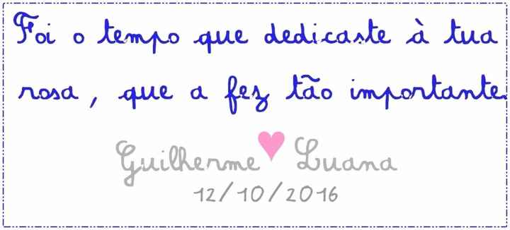 Escrito - lembrancinha