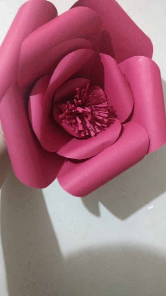 Minha primeira flor de papel - 1