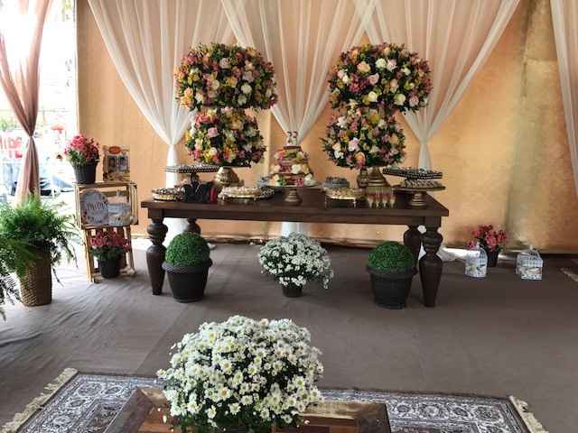 mesa do bolo