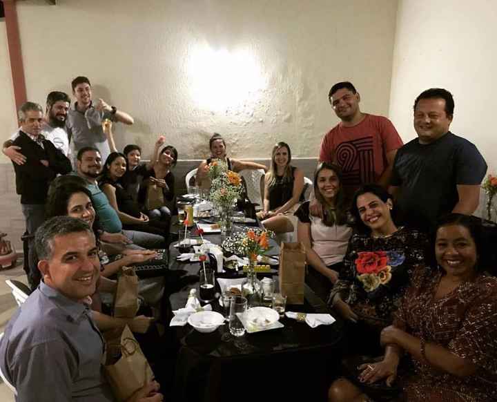 Primeira festinha com os padrinhos!