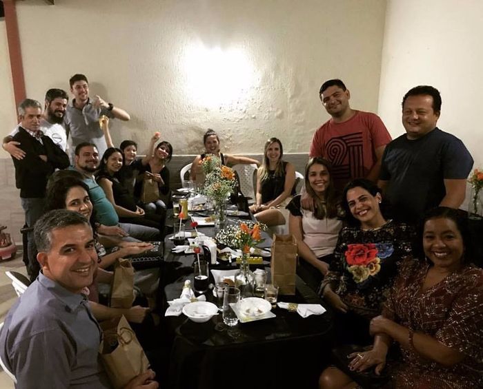 Primeira festinha com os padrinhos!