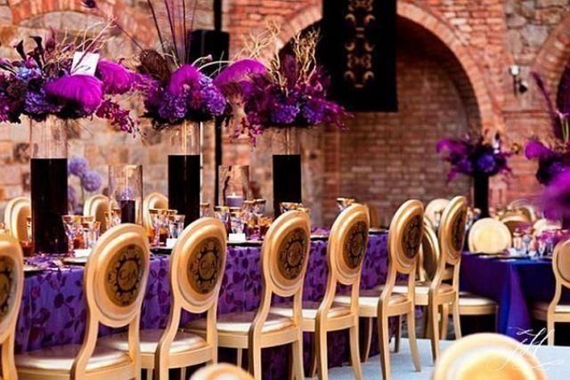 inspiração casamento roxo