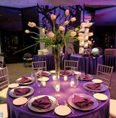 inspiração casamento roxo