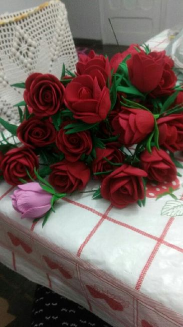 Flores de e.v. a para arranjo de mesa - 2
