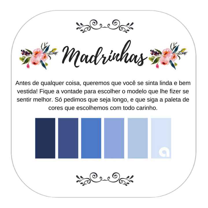 Cor das madrinhas