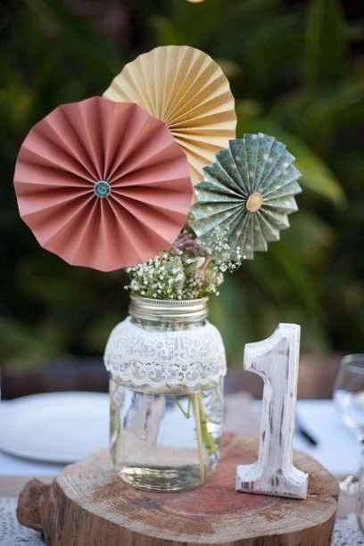 Casando sem flores - Arranjo de mesa