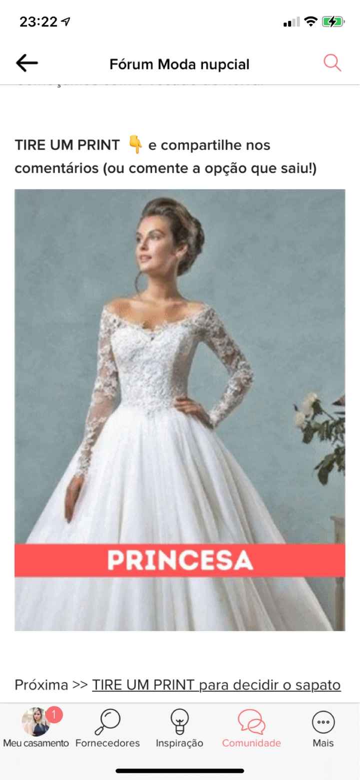 TIRE UM PRINT para decidir o vestido - 1