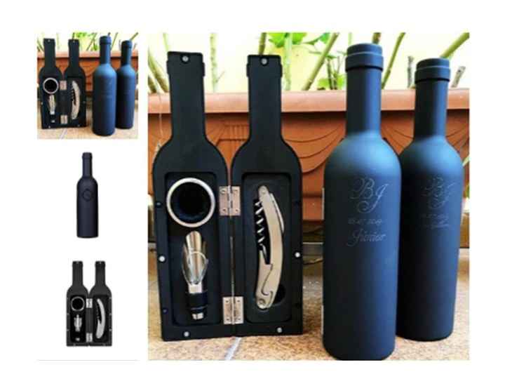 Convite + Gravata + Kit Vinho (personalizado) - Padrinhos 