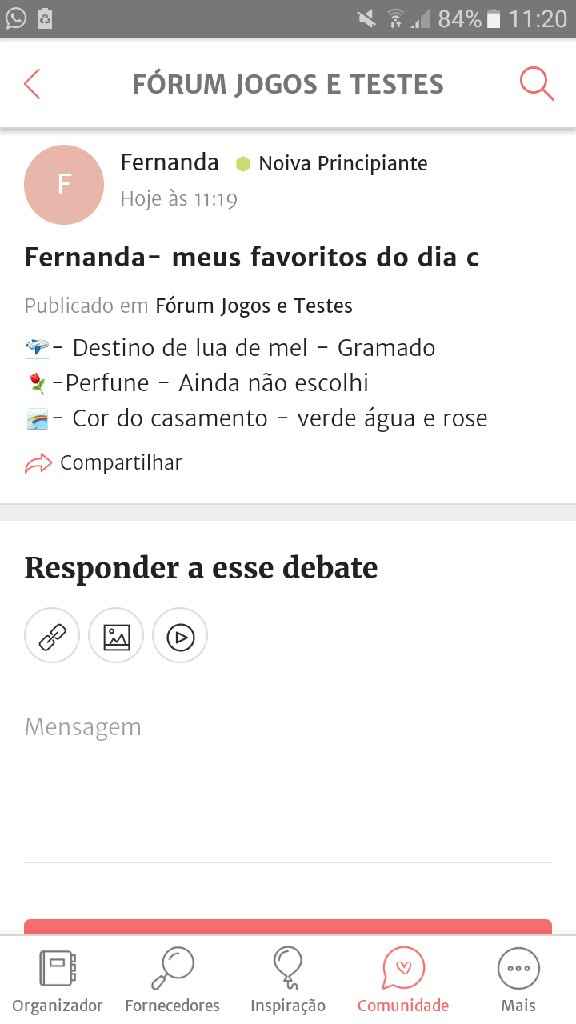 ÚLTIMO PASSO: Compartilhe seus favoritos de casamento! - 1