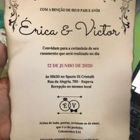Imprimimos em papel cartão e queimamos depois 