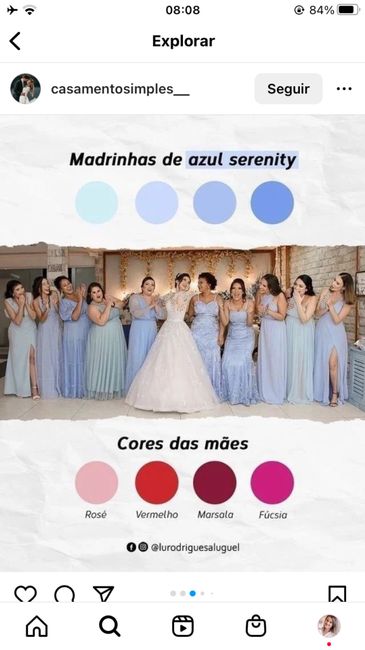 Cor do vestido da mãe da noibinh 5