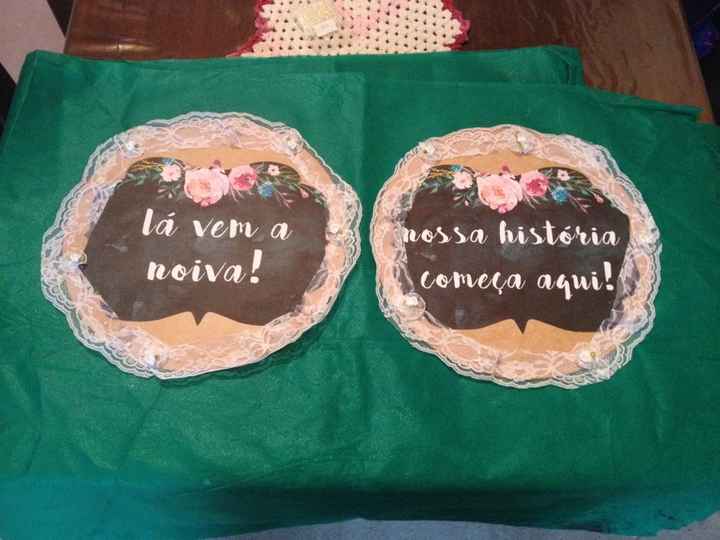 Plaquinhas entrada da noiva : faÇa vocÊ mesmo - 1