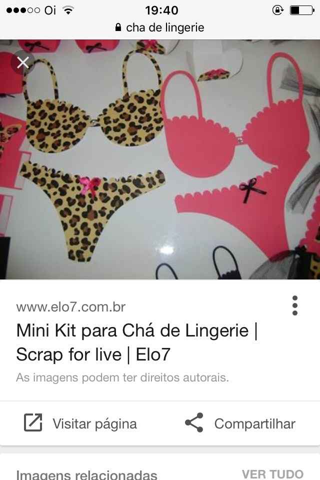Chá de panela e lingerie - faca você mesma - 1