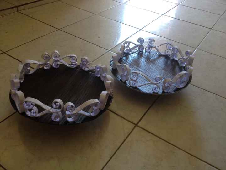 Fiz minhas bandeijas para os doces do chá - faça vc mesma - 1