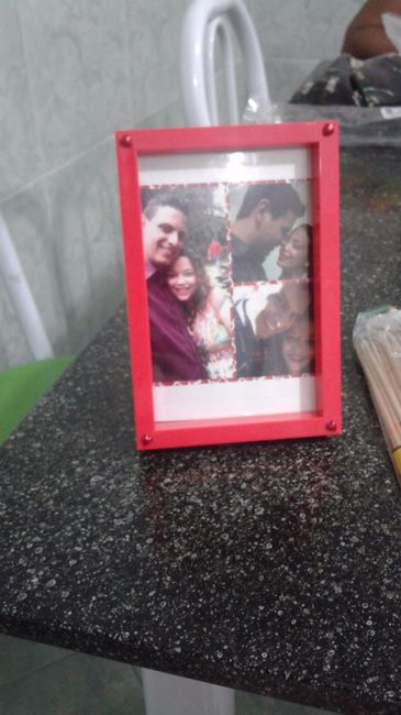 Quadro com a montagem de nossa foto