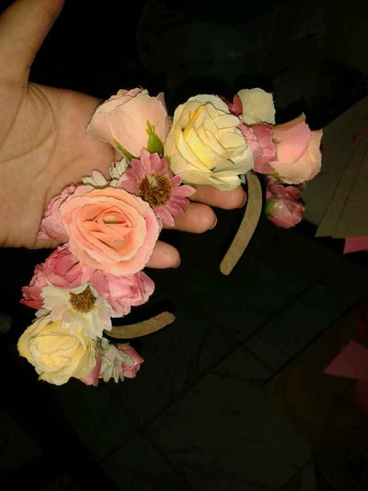 Tiara de flores #diy - 1
