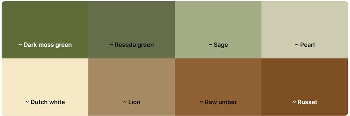 Nossas cores 