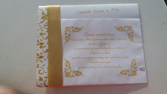 Meu convite de casamento #vemver - 2