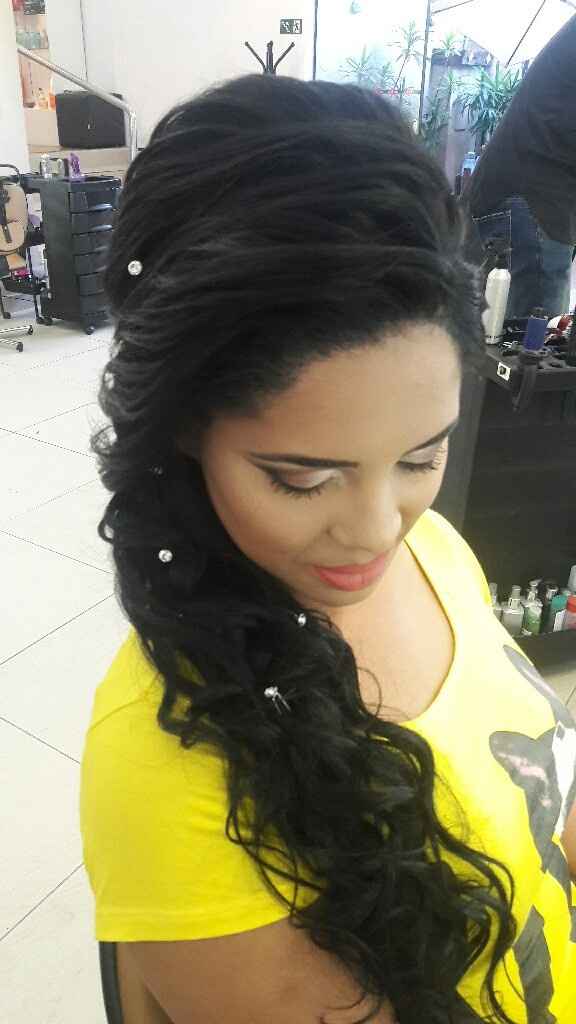 Teste da make e penteado **) - 3