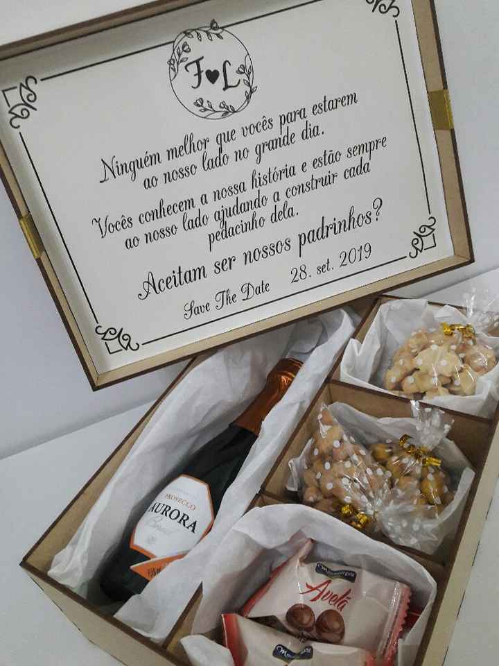 Inspiração caixinha padrinhos - 1