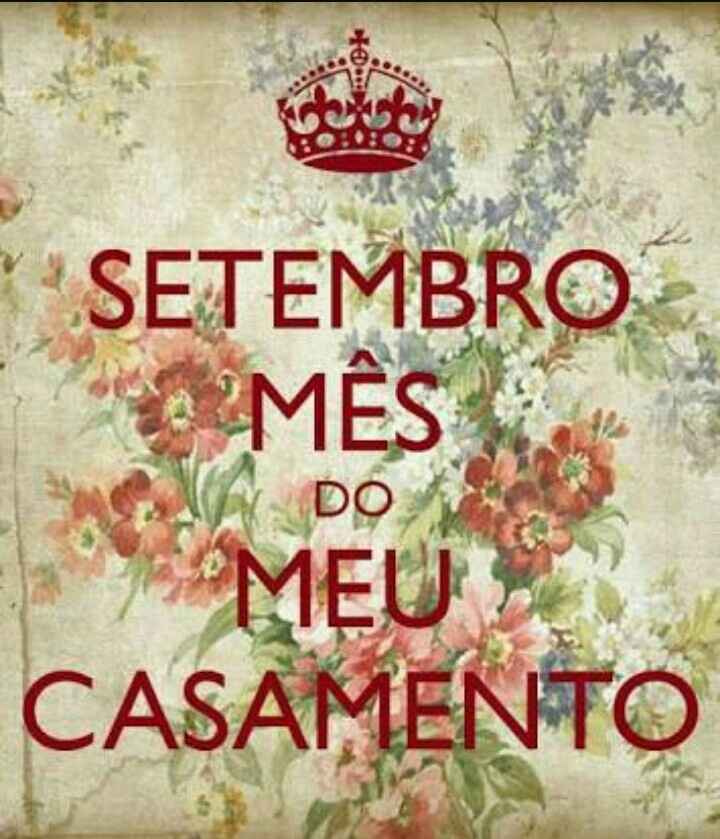 Chegou setembro!!! o mês do meu casamento! - 1