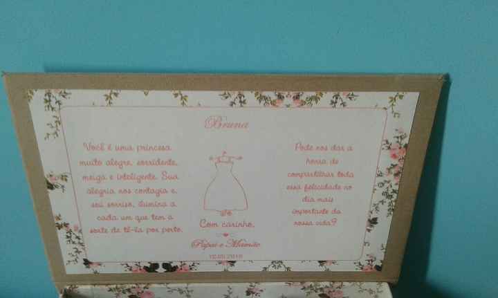  Caixas dos madrinhos e daminha e convites - 5