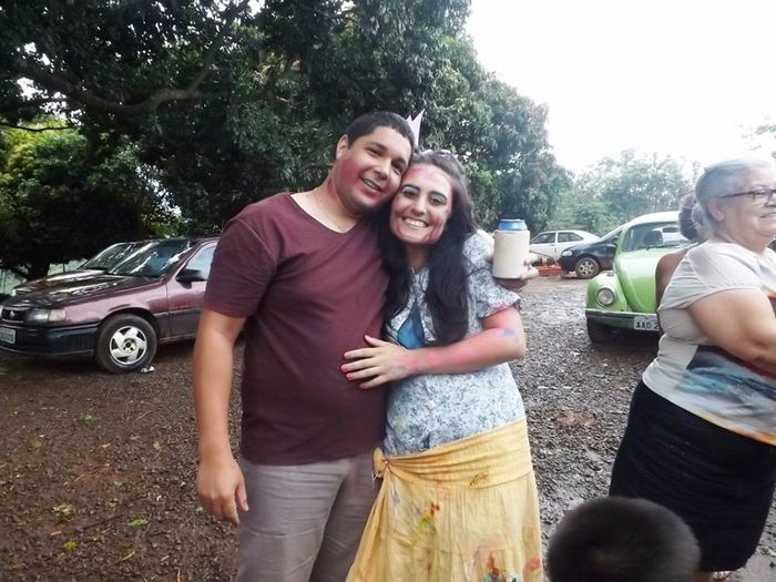 Chegada no chá bar rsrsrsrs
