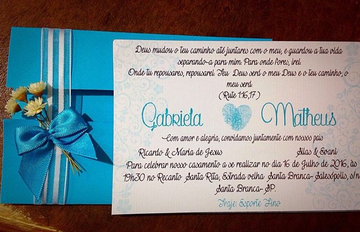 Convite de casamento 1
