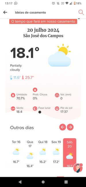 Quer saber qual a previsão do tempo para o seu Dia C? Clique AQUI 👇 8