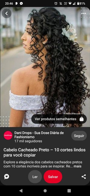 Noiva de cabelo cacheado 9