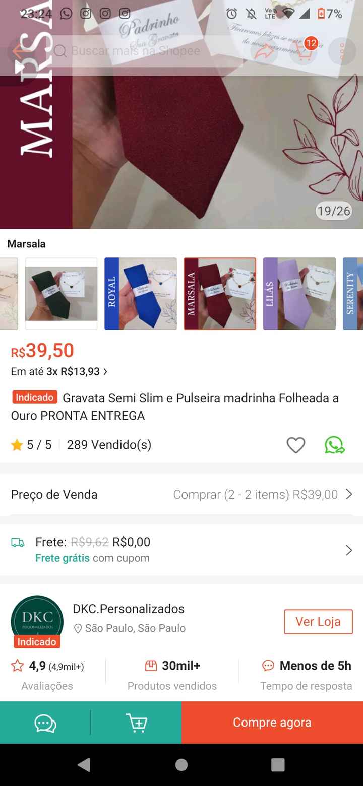 Presente para padrinhos - 1