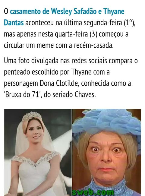 Dona clotilde a bruxa do 7.1 × a esposa de wesley safadão - 2