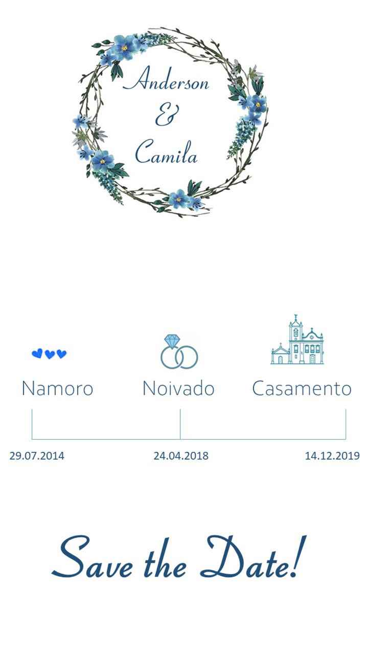 Meu Save the Date! o que acham? - 1