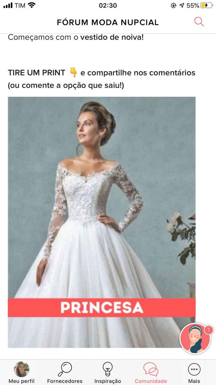 TIRE UM PRINT para decidir o vestido - 1