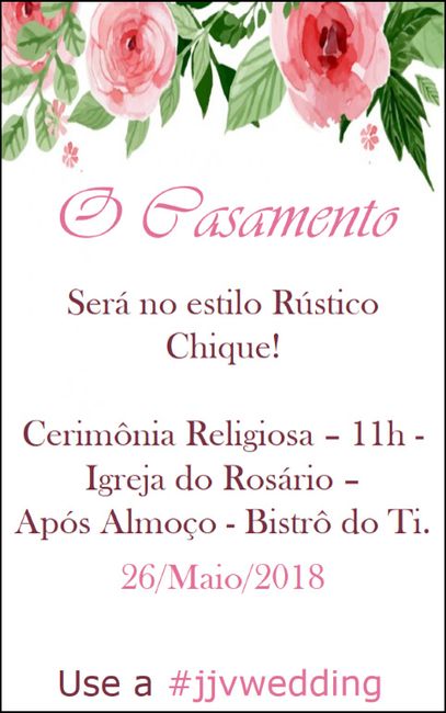 Explicando a cerimonia, será igual para todas!
