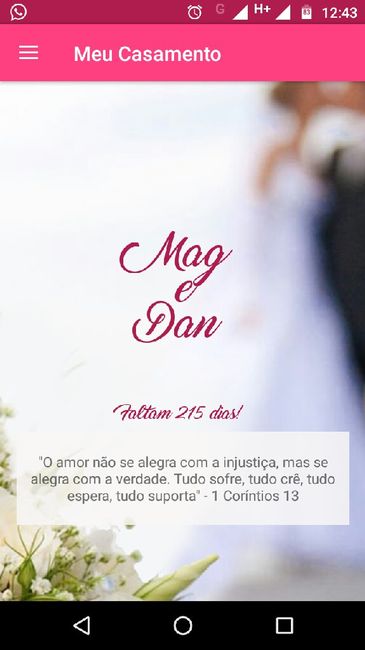Faltam quantos dia para o seu tão sonhado dia? - 1