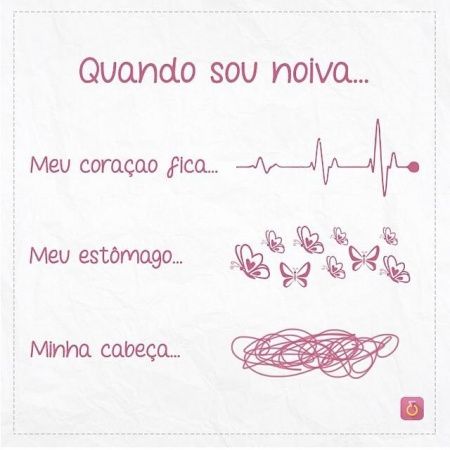 Sabemos bem como é ser uma noiva.