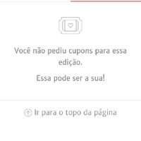 Meus cupons não aparecem - 2