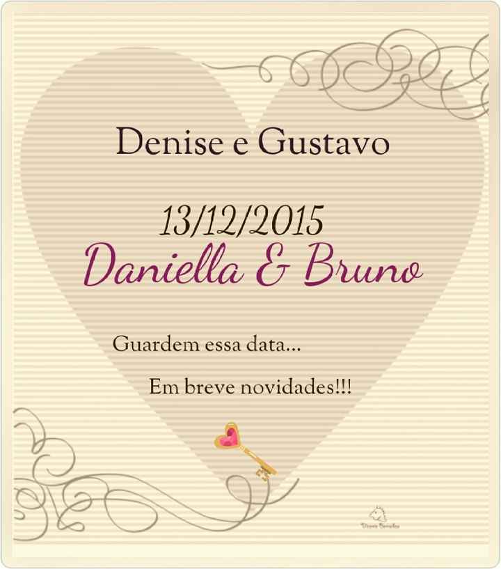 Diário de noiva - Como será o seu "Save the Date" - 1